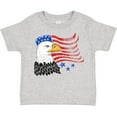 thumbnail image 3 of Inktastic American Bald Eagle and Flag Sketch Style Boys or Girls Toddler T-Shirt, 3 of 5