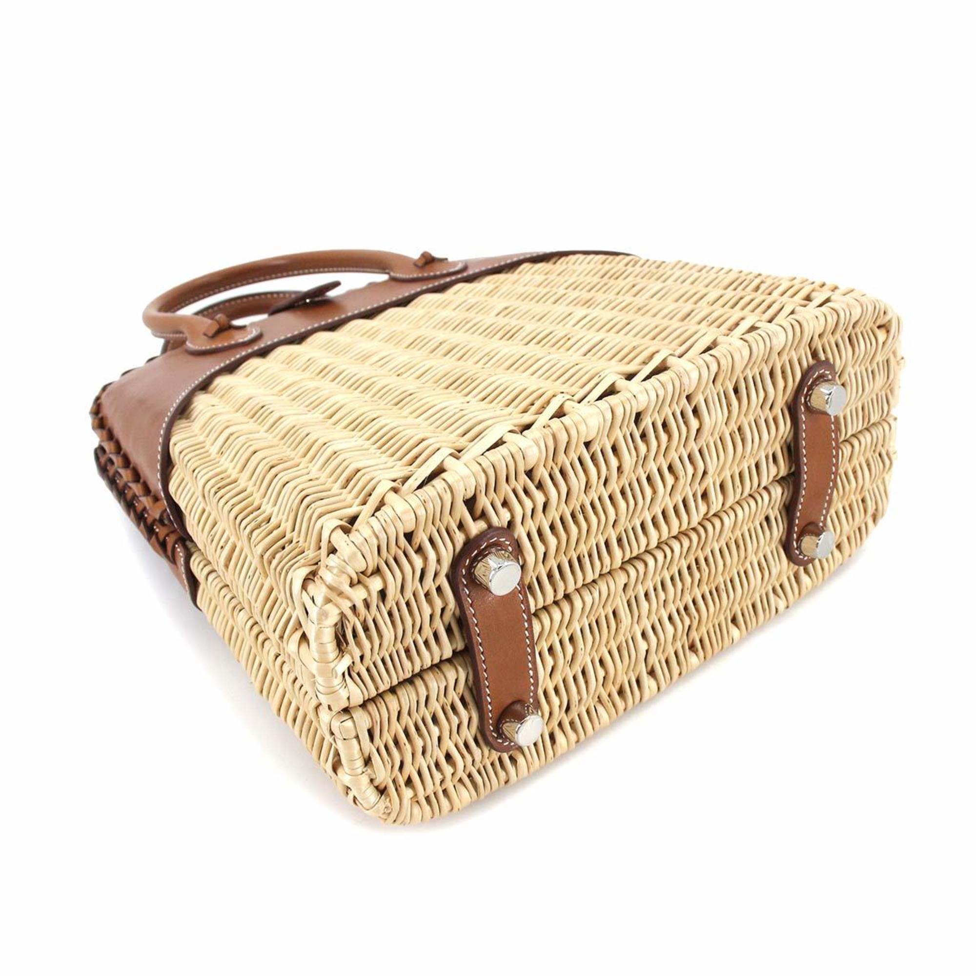 Hermès Bolide 25 Picnic Bag Barenia & Wicker 2017, A