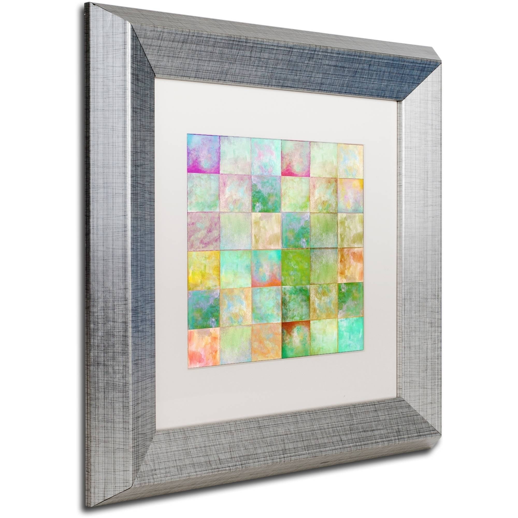 Trademark Fine Art "Paintbox" Canvas Art by Color Bakery White Matte, Silver Frame
