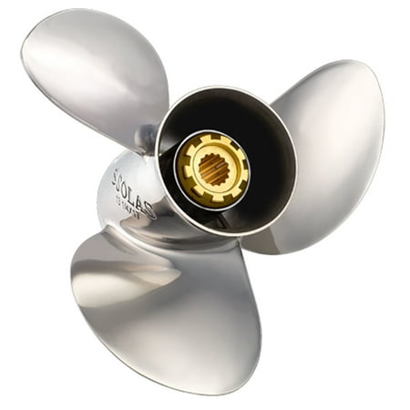 UPC: 0824375010156 | Solas 3431-138-13 Saturn 3-Blade Stainless Steel Boat Propeller – RH  13.75 In. Diameter x 13 In. Pitch x 15-Spline