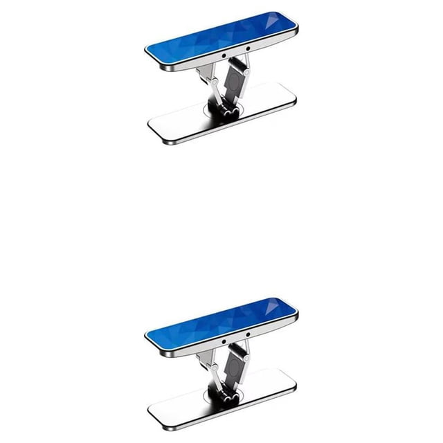 Sidaley Soporte para teléfono Plegable Rotación de 360 ° Autoadhesivo ajustable Soporte trasero para teléfono móvil Protector de Type2 NO2