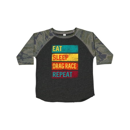 

Inktastic Drag Racing Eat Sleep Drag Race Repeat Gift Toddler Boy or Toddler Girl T-Shirt