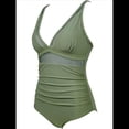 thumbnail image 3 of Traje de Baño de con Control de Abdomen para Mujer, Push Up, Cintura Alta. Verde S, 3 of 10