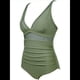 thumbnail image 3 of Traje de Baño de con Control de Abdomen para Mujer, Push Up, Cintura Alta. Verde S, 3 of 10