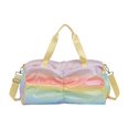 thumbnail image 4 of Bolsa de viaje ligera para hombre y mujer, bolso de mano de gran capacidad para natación, gimnasio y fitness Amarillo, 4 of 8