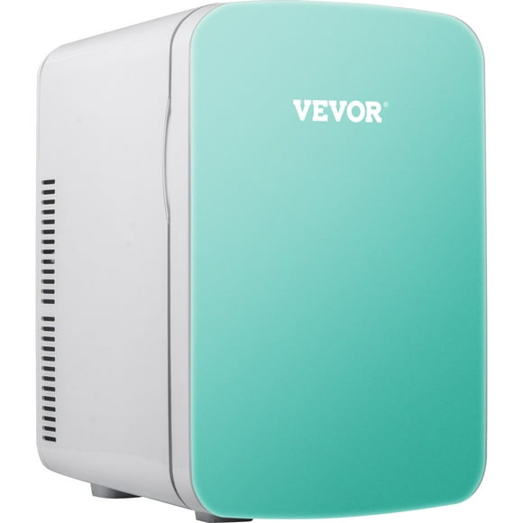VEVOR Mini Fridge, 15 Liter Portable Cooler Warmer, Skincare Fridge Blue, Compact Refrigerator, Lightweight Beauty Fridge, for Bedroom Office Car Boat Dorm Skincare (110V/12V)