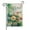 Spring Colorful Flower-1, variant on St. Patrick's Day Yard Flags Irish Outdoor Flag St.patrick's Day Shamrock Kiss Me Outdoor Flags 12.5''×18'' Burlap Vertical Double Sided Garden Flags for Home,Garden Decorations