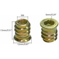 thumbnail image 3 of 20pcs M6 x 13mm Wooden Furniture Threaded Nuts, 3 of 5