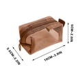 thumbnail image 3 of Bolsa de almacenaje pequeña transparente de malla para cosméticos, joyería, papelería y artículos de viaje, ligera, portátil, de doble capa, color verde., 3 of 6