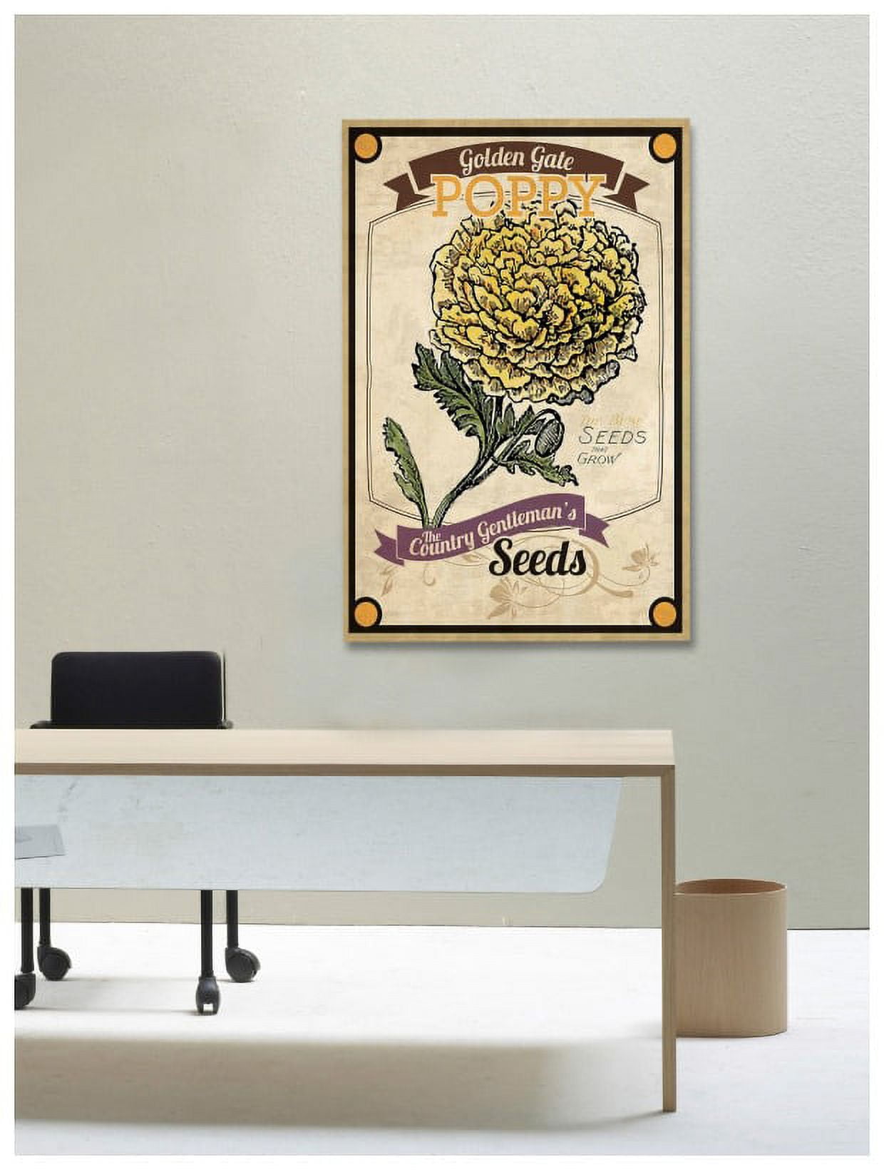 Marmont Hill "Flower Packet Poppy" Painting Print on Canvas