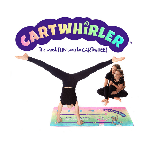 CARTWHIRLER Cartwheel Training Mat - Gymnastics Mat, Multi-colored Toy Mats  for Kids, Yoga, Dance, and Play Mat, for Ages 4-12+ 