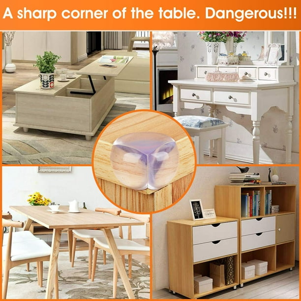 12 Pcs Corner Protector Baby Proof Guards Proofing Furniture Protectors Sharp Edge Child Safety Table Com 12 Pcs Corner Protector Baby Proof, Baby Proof Coffee Table Edges