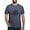 Heather Navy, variant on - Psi Upsilon Black And White Crest T Shirt - Mens Tri-blend T-Shirt