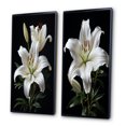 thumbnail image 3 of Designart "Lily Exquisite Black White wall decor II" Lilies Framed Wall Art Set Of 2 - Black Floral Gallery Wall Frame Set For Home Decor, 3 of 7