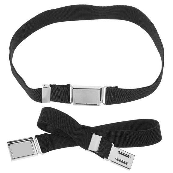 Onaparter 2 Pcs Children's Belt Leash Decor Boys Magnetic Belts Waist for Kids Toddler Girl （Black）
