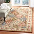 thumbnail image 2 of SAFAVIEH Heritage Collection 4' x 6' Light Blue / Light Brown HG316C Handmade Traditional Oriental Premium Wool Area Rug, 2 of 2