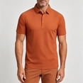 thumbnail image 4 of hoksml Men's Cooling Quick Dry Mesh Short Sleeve Collared Shirt 3 Button Placket Raglan Sleeve Breathable Golf Top for Business Daily Outdoor Travel, 4 of 6