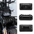 thumbnail image 2 of Waterproof Motorcycle Fork Handlebar Bag With Anti Theft Lock PU Leather Storage For Tools Accessories Keys, 2 of 9