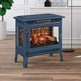 thumbnail image 6 of Duraflame 3D 24"W x 23.4"H x 12.9"D 34.1lb Infrared Electric Fireplace Stove - Navy, DFI-5010-07, 6 of 8