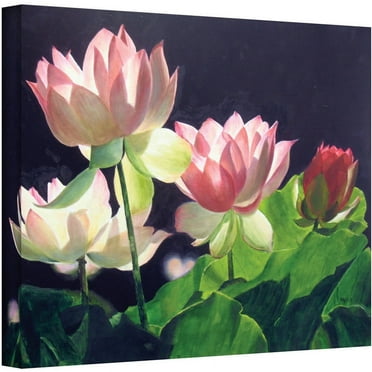 ArtWall Marina Petro "Andrea's Lilies" Gallery-wrapped Canvas