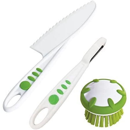 Curious Chef 3 Piece Fruit and Veggie Prep Set  Real Cooking for Kids