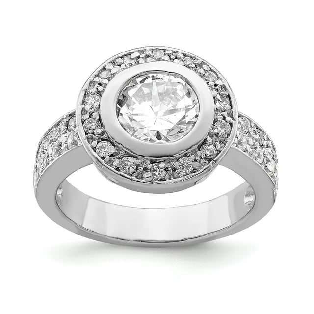 Bague en Argent Sterling 925 avec Zircon Cubique Cz