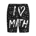 thumbnail image 4 of Naloa I love Math Men's Short Pajama Pants, Lounge Comfort Shorts with Elasticized Waistband and Side Pockets - Small, 4 of 9