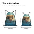 thumbnail image 2 of Gaeub Cute Swimming Guinea Pig Drawstring Backpack Bag Sport Gym Sackpack Heavy Duty String Backpack for Men Women-Medium, 2 of 6