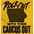thumbnail image 2 of Iowa Shape Rock Out Caucus Funny Plus Size Crewneck Graphic Tee Shirt Brisco Brands 2X, 2 of 5
