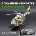 thumbnail image 1 of Scale 1/64 Police Rescue Helicopter Diecast Alloy Car Model for Boys Children Kids Toy Vehicles Sound and Light Pull Back, 1 of 7