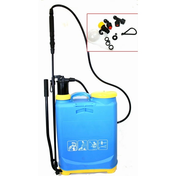 YUONAO 4 Gallon Backpack Manual Pump Sprayer for Gardening, Pesticides & Fertilizer – Ideal for Lawn, Yard, and Outdoor Use