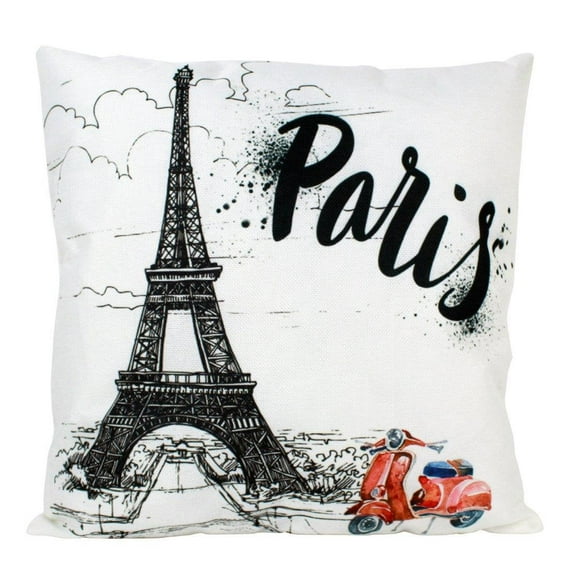 Paris France | Adventure Time | Pillow Cover | Wander Lust | Throw Pillow | 12 x 18 Pillow | Happy Birthday | Gift for Friend | Gift Idea