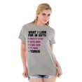 thumbnail image 5 of What I Look In Guys Yorkie Dog Owner Women's Graphic T Shirt Tees Brisco Brands S, 5 of 5