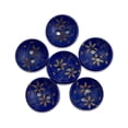 thumbnail image 1 of Minnieouse 100 piezas de botones de , pintura de flores de agujeros, manualidades DIY para manualidades Accesorios de disfraces Azul, 1 of 6