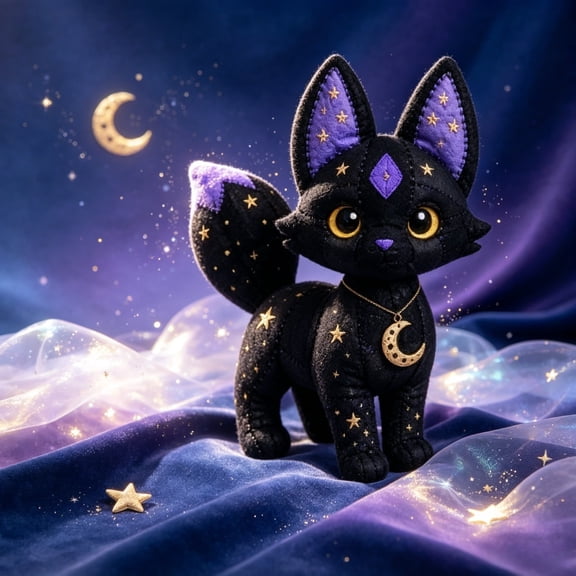 Mystical Galaxy DIY Patchwork Animal Kit, Felt Animal Sewing Kit for Beginners, 3D Stuffed Plush Animals, Pre-Cut Handmade Craft Kit for Adults Kids, Art Gift