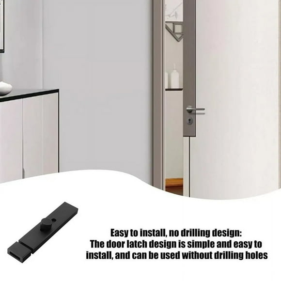 Latch Locks for Inside Door Aluminum Alloy Slide Door Lock Door Latch Wear- Door Latch Slide Lock Latch Door