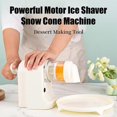 thumbnail image 2 of Compatible Shaved Ice Machine Snow Cone Machine with Stainless Steel Blades One-Button Operation Easy to Clean Electric Ice Machine QingHai_Perfect Gift, 2 of 5
