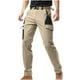 thumbnail image 4 of Pantalones largos para hombre, con bolsillos, color combinado, rectos, para exteriores, montañismo, versátiles, de poliéster, blusa y pantalón., 4 of 4