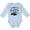 AE-Light Blue, variant on Daddys Camping Buddy Boys or Girls Long Sleeve Baby Bodysuit