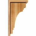 thumbnail image 3 of 8"W x 10"D x 18"H Pescadero Rough Sawn Corbel w/Backplate, Western Red Cedar, 3 of 9