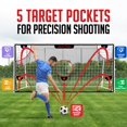 thumbnail image 3 of Soccer Target Net ZEALFEEL 12x6ft w/ 5 Scoring Zones, 3 of 9