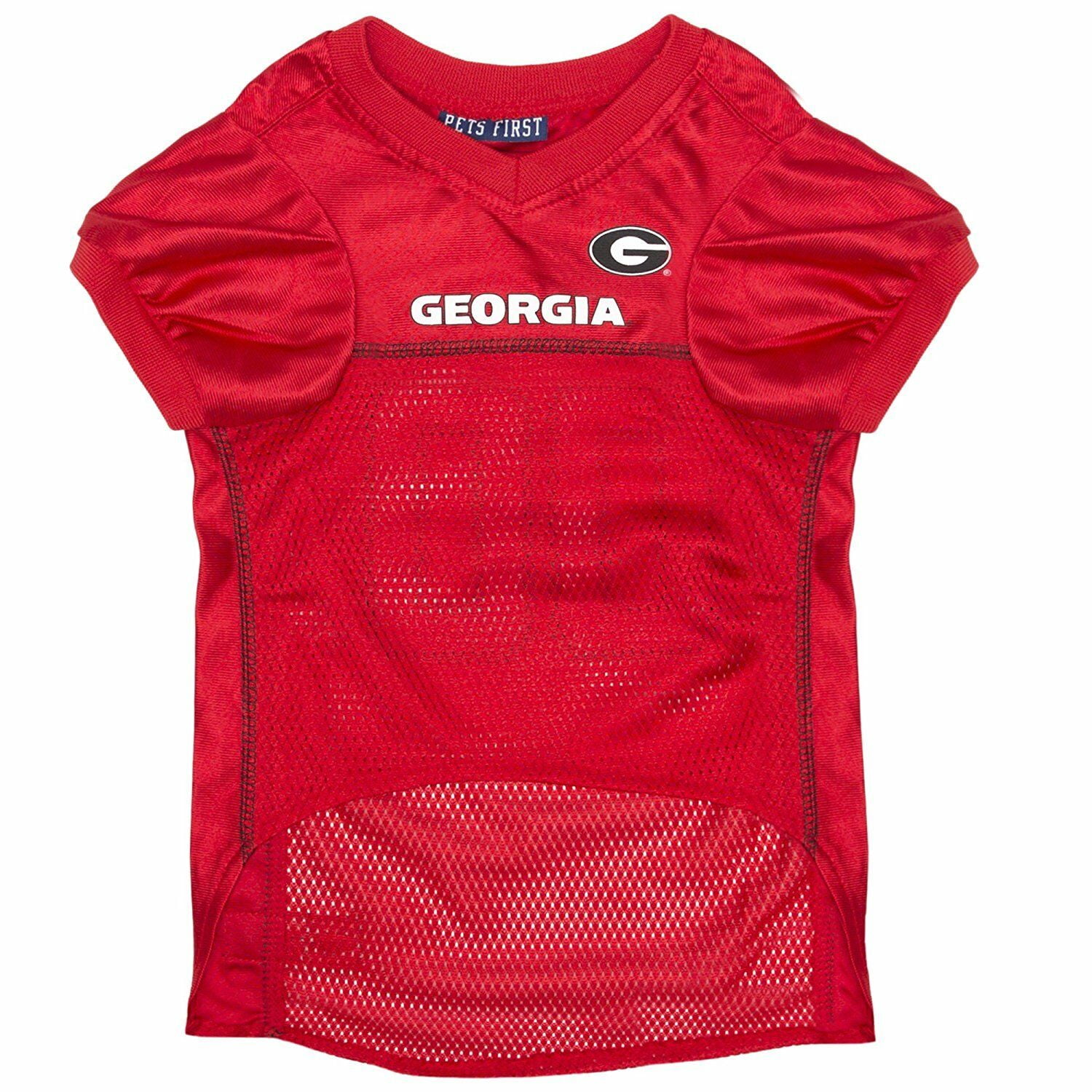 Pets First Collegiate Georgia Bulldogs Football/Basketball Mesh Jersey for Pet Dog. available in 40+ Teams - Small