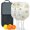 White, variant on Pickleball Paddles Set Of 2, Fiberglass Surface, Daisy Floral Print, 4 Balls & Bag
