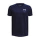 thumbnail image 1 of Camiseta Under Armour Tech 2.0 de manga corta para niños, azul marino y blanco, 1 of 1