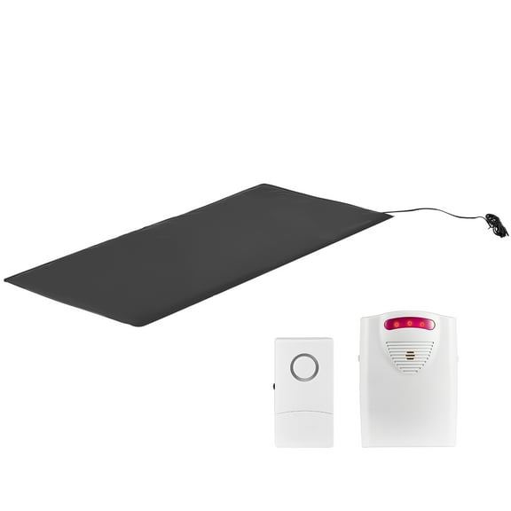 KFFKFF Elderly Care Bed Alarm System, 14 x 30-inch Cordless Bed Sensing Mat with Alert Device, Secure Bed Alerts and Anti-Fall Mat for Domestic Use, Medical Facilities, Recovery Institutions