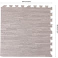 thumbnail image 2 of WenDissy 25Pcs Grey Wood Grain EVA Foam Floor Tiles, 0.4In Interlocking Waterproof Puzzle Mats for Home Office Gym, 2 of 17