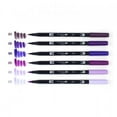 thumbnail image 5 of Tombow 56224 Dual Brush Pen Art Markers, Purple Blendables, 6-Pack, 5 of 7