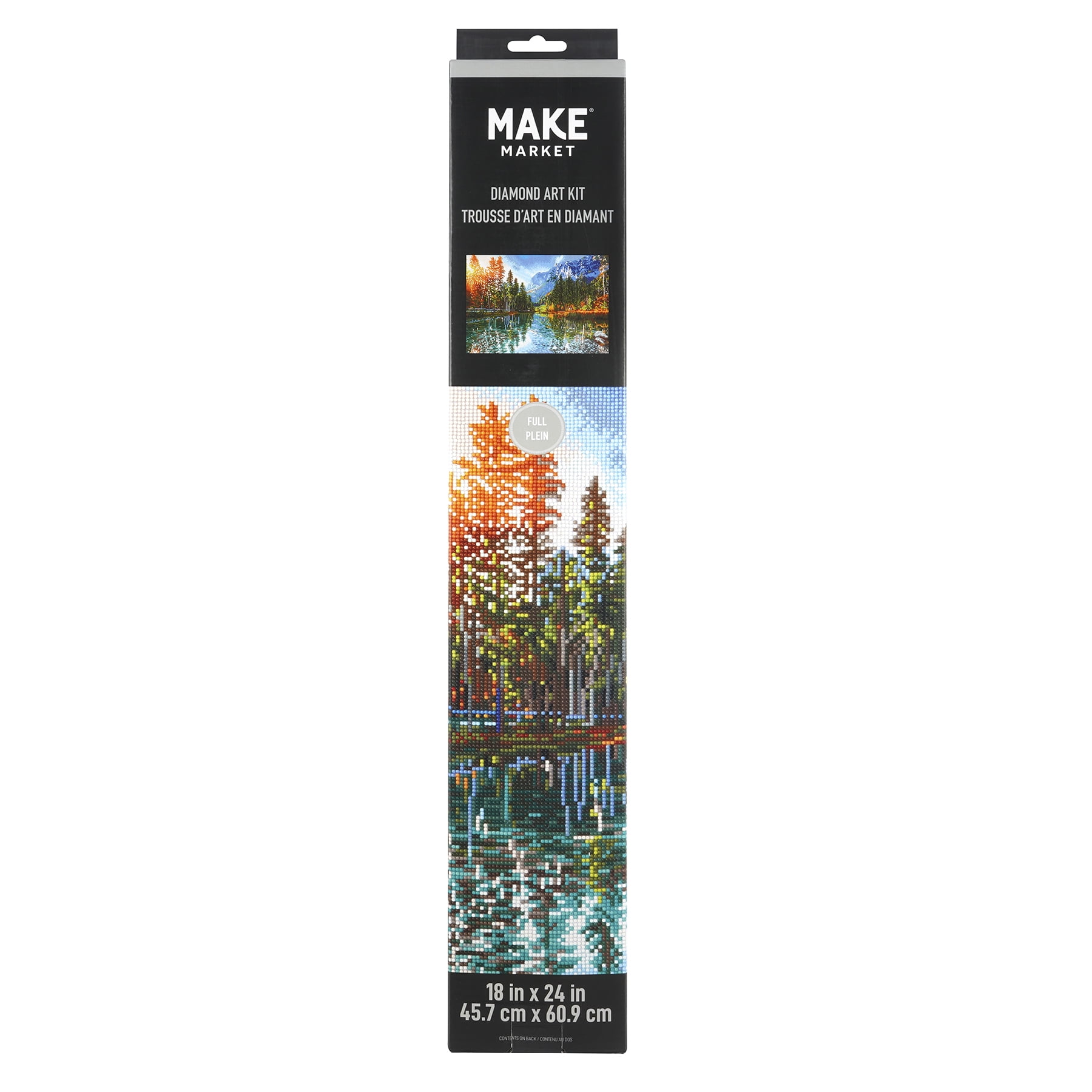 Lake Forest Diamond Art Kit by Make Market - Full Drill with Gems & Tools - 18" x 24" Canvas - 6 Pack