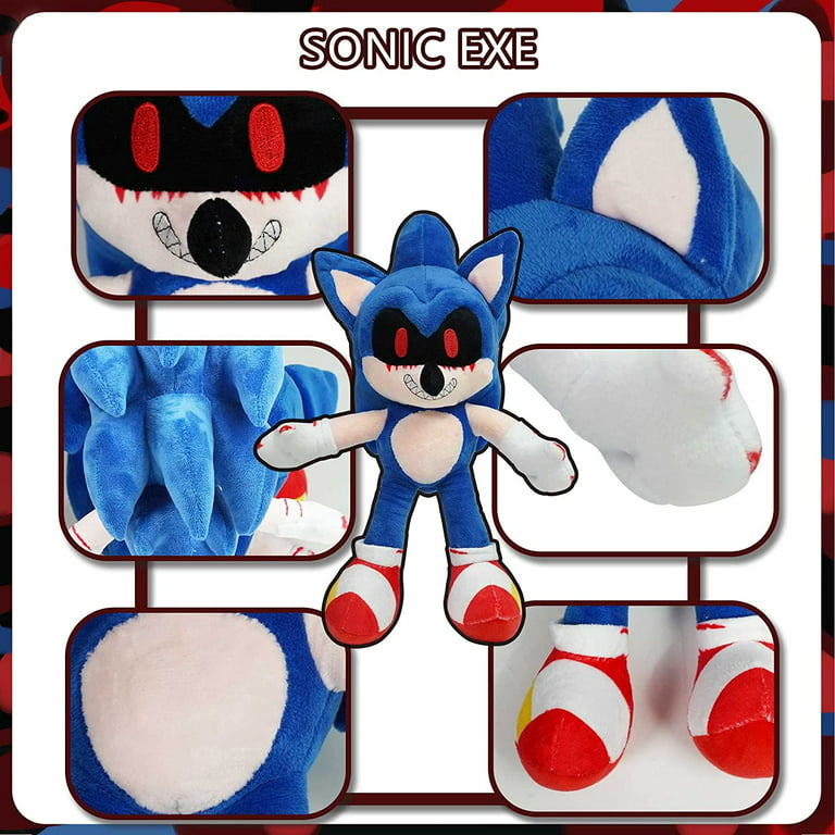 Sonic Exe Plush Toys 14.6 Inch Evil Dark Sonic.exe Plush Toy, Blood Dark  Sonic Stuffed Plush Doll, Gift for Kid Adult and Game Sonic Fans (Sonic exe)  : Buy Online at Best