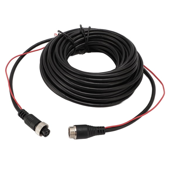 4 Pin Backup Camera Extension Cable with Trigger Wire, Dash Cam Extension Cable, Rear View Camera Extension Cord for CCTV Rear Camera Truck Trailer RV